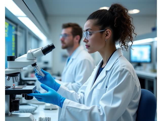 Scientists in a modern health lab, symbolizing rigorous research and evidence-based practices.