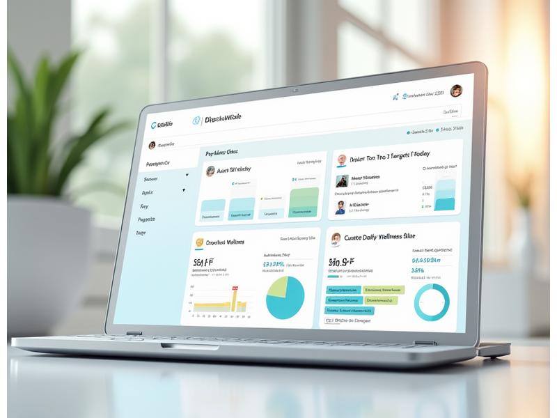 Screenshot of AuraWell Collective personalized wellness dashboard with charts, recommendations, and activity feed