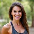Smiling woman Sarah, 42, standing confidently in hiking gear
